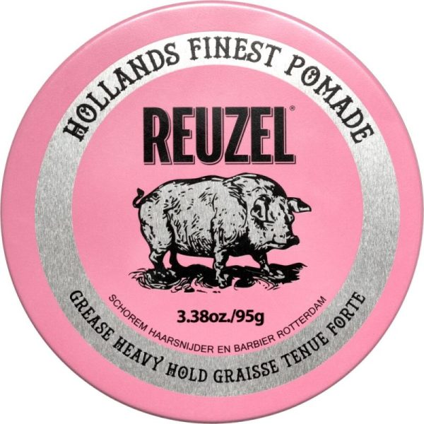 Pommade cire Reuzel Pink grease heavy hold 95g
