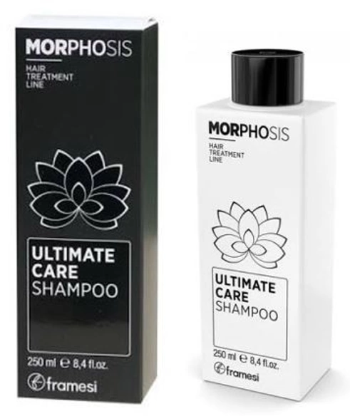 ULTIMATE CARE SHAMPOO - MORPHOSIS : Ultimate Care shampoo, Morphosis, Framesi, shampooing revitalisant intensif. Découvrez l'ultime soin capillaire avec le shampooing revitalisant intensif Morphosis Ultimate Care de chez Framesi. Sa formule exclusive combine la puissance de la nature avec des ingrédients avancés pour offrir à vos cheveux une expérience de soin ultime. Hydrate en profondeur tous les jours Réparer et ajouter de la brillance Prolonge la luminosité des couleurs Améliore la densité des cheveux Emballage haut de gamme