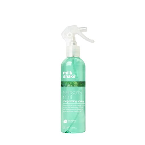 Sensorial Mint Spray 250ML est un spray à la menthe frais et énergisant qui enveloppe les cheveux et la peau d’une sensation fraîche de bien-être. les mois d’été ou toute l’année après les activités sportives. Sans paraben.