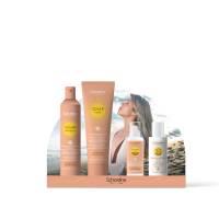 Offrez à vos cheveux et à votre peau la meilleure protection cet été avec la Gamme SOLAR d’Echosline, une édition limitée pensée pour les besoins spécifiques après une exposition au soleil, au sel et au chlore. Formulée avec du **beurre de mangue** et de l’**huile de coco**, cette gamme hydrate, protège et sublime.