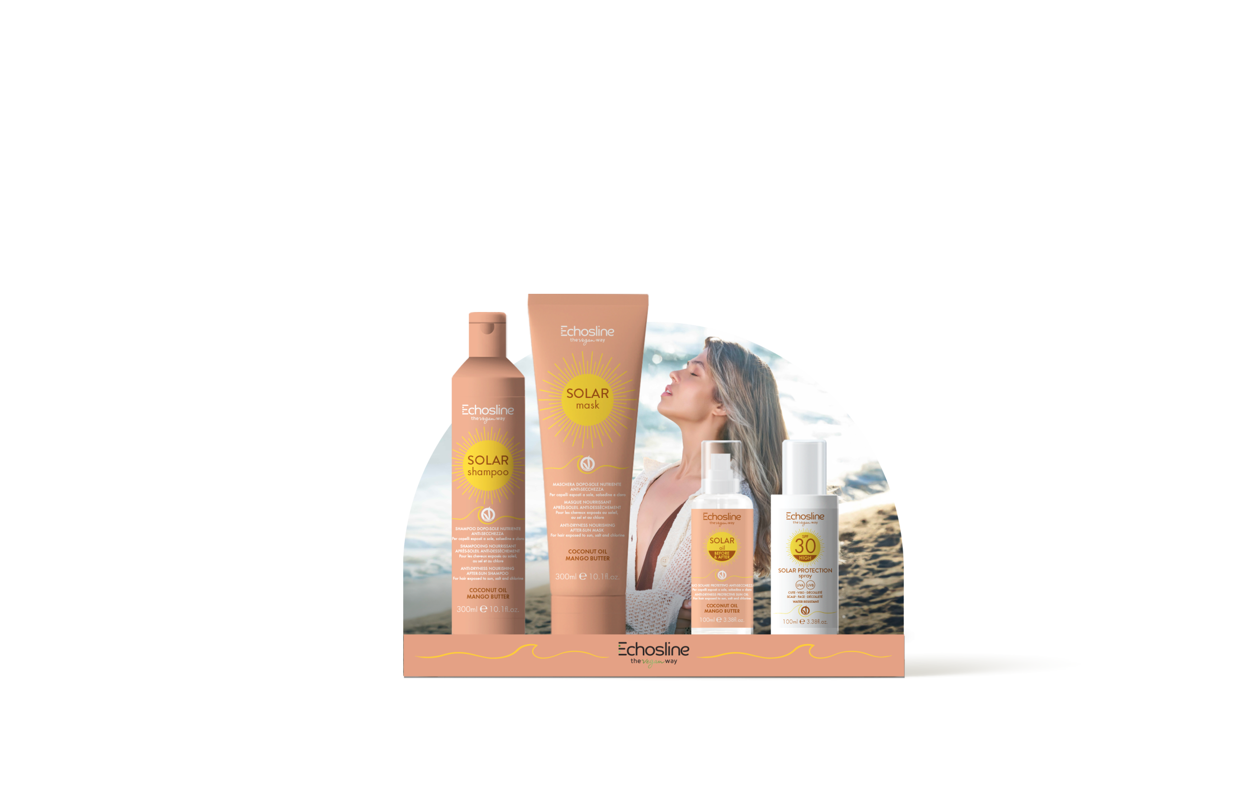 Offrez à vos cheveux et à votre peau la meilleure protection cet été avec la Gamme SOLAR d’Echosline