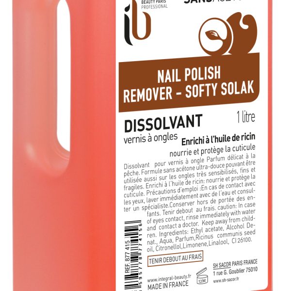 Dissolvant enrichi à l'huile de ricin sans Acétone 1 litre