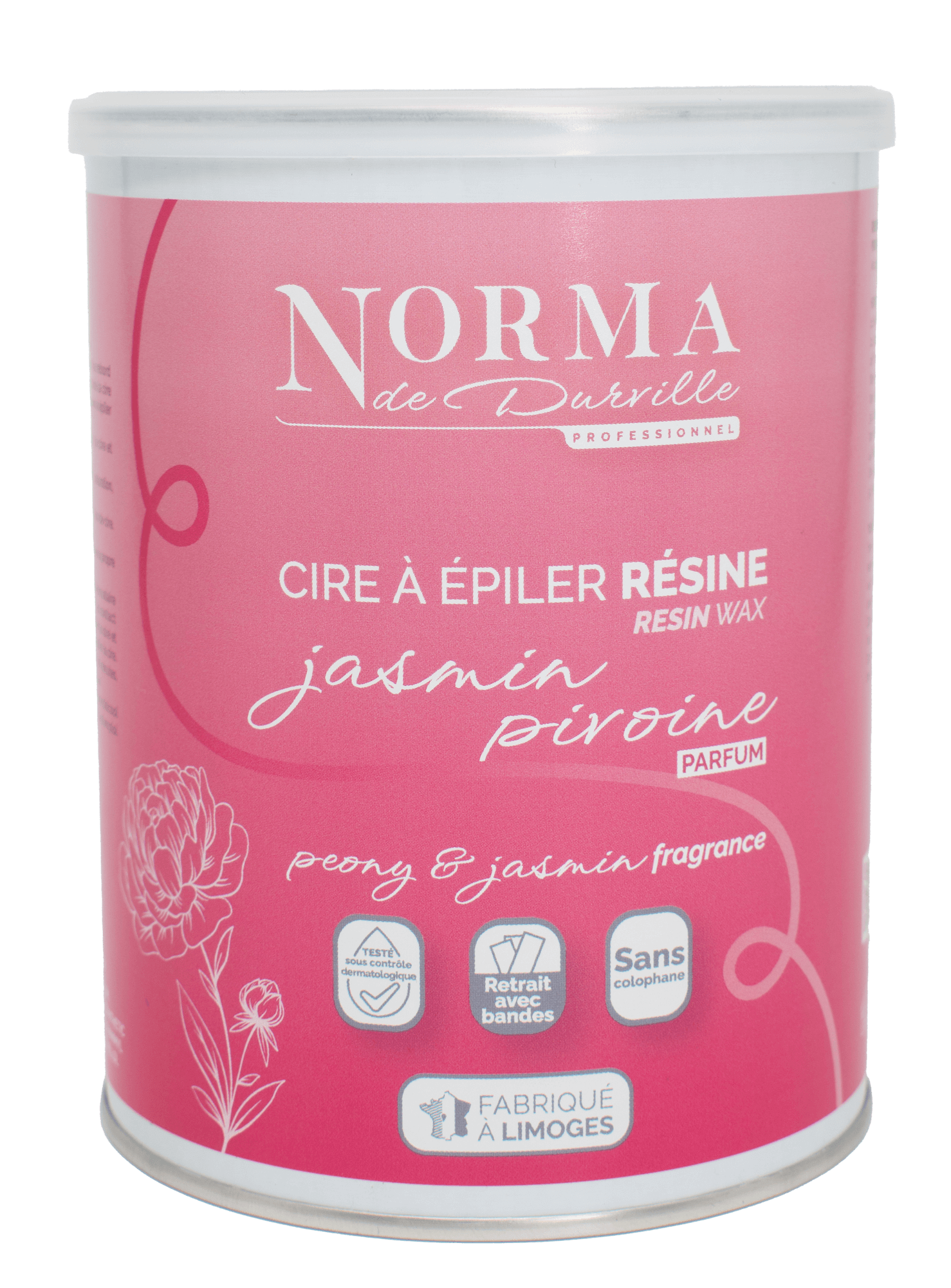 La cire à épiler sans colophane s'utilise avec des bandes