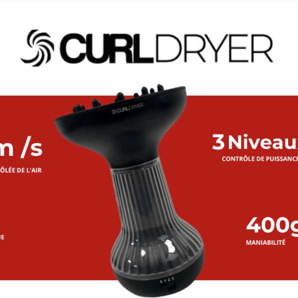 CURL DRYER - Séchoir diffuseur avec contrôle de puissance : 3 niveaux de puissance