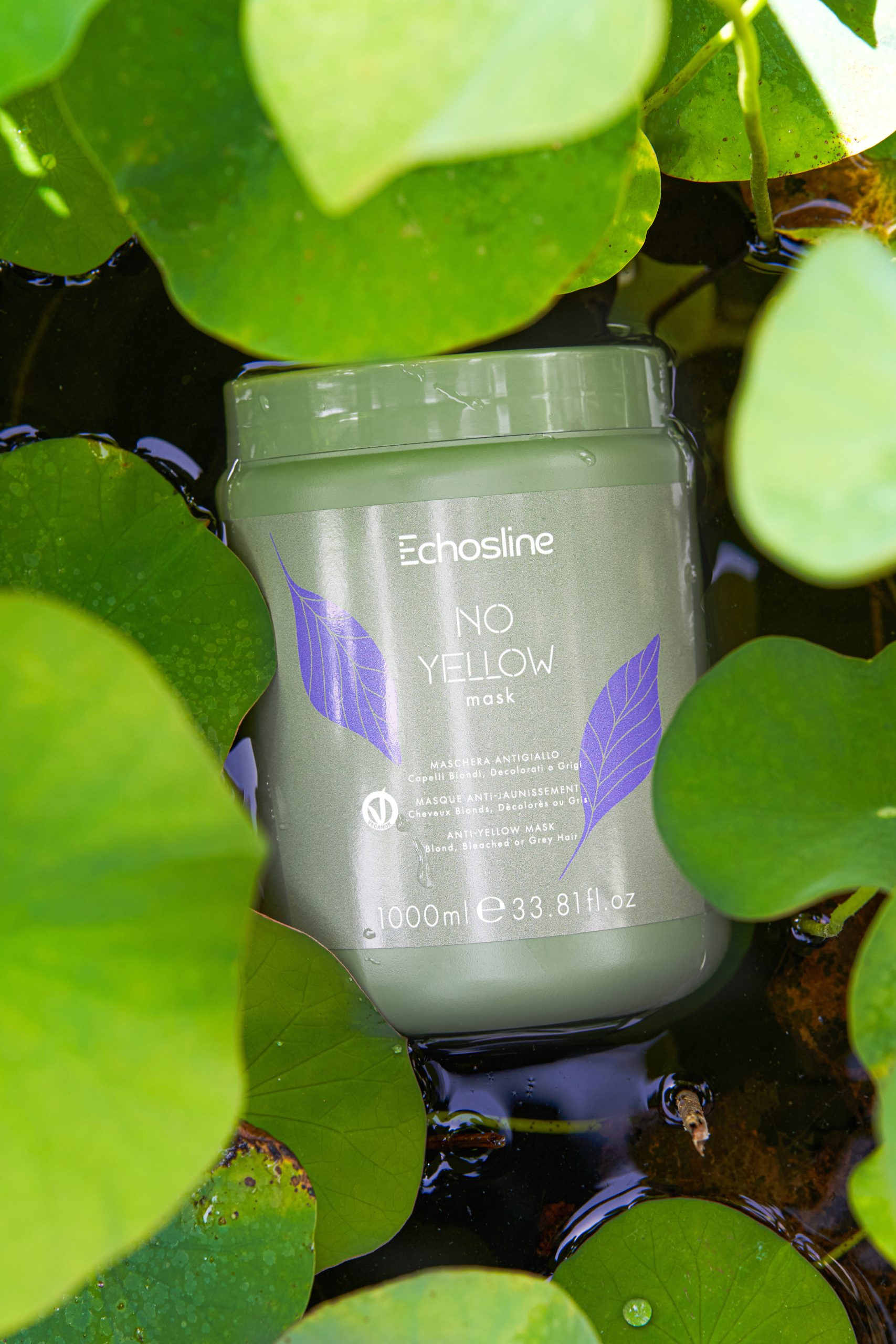 Le No Yellow Masque - Echosline repose sur une formule exclusive et avancée qui agit en profondeur pour éliminer efficacement les reflets jaunes indésirables des cheveux blonds