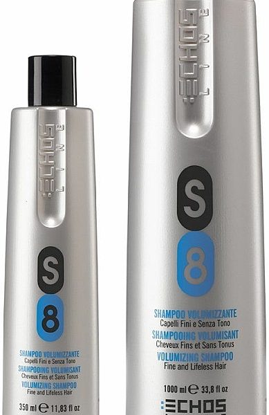 S8 - Shampooing Volumisant Echosline - Pour cheveux fins et sans tonus 350ML.