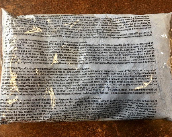 Sachet de poudre décolorante bleu 500 gr