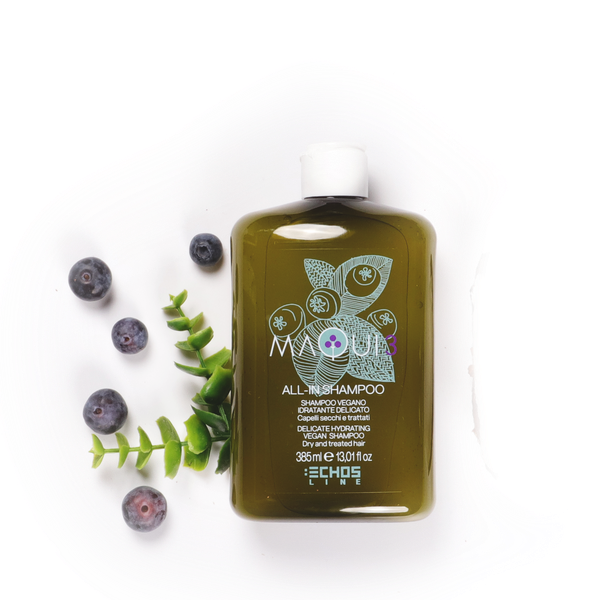 Shampooing végan hydratant - Maqui 3 : pour Cheveux Secs et Traités. Sans sulfate - sans silicone - sans parabène - 99% d'ingrédients naturels. Prenez soin de vos cheveux tout en préservant la nature avec le Shampooing végan hydratant - Maqui 3. 2 formats s'offrent à vous 385ML ou 975ML.