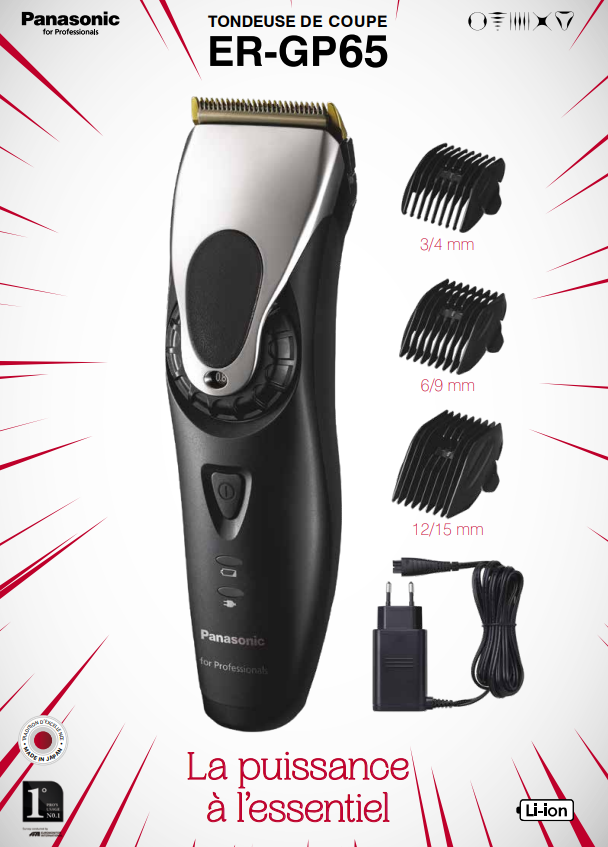 La Tondeuse Panasonic ER-FGP65 incarne l'excellence technologique de la marque