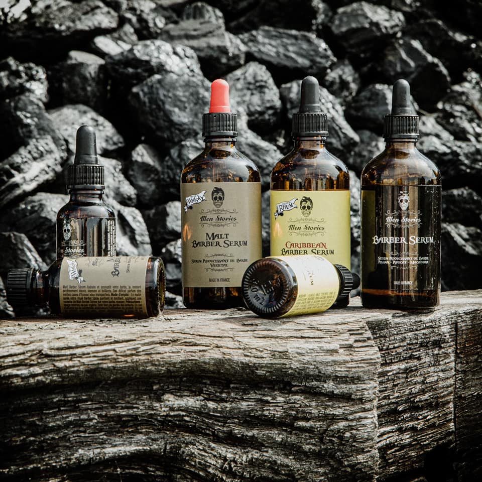 Sérum adoucissant de Barbe Huile nutritive enrichie en 3 Huiles naturelles : Argan