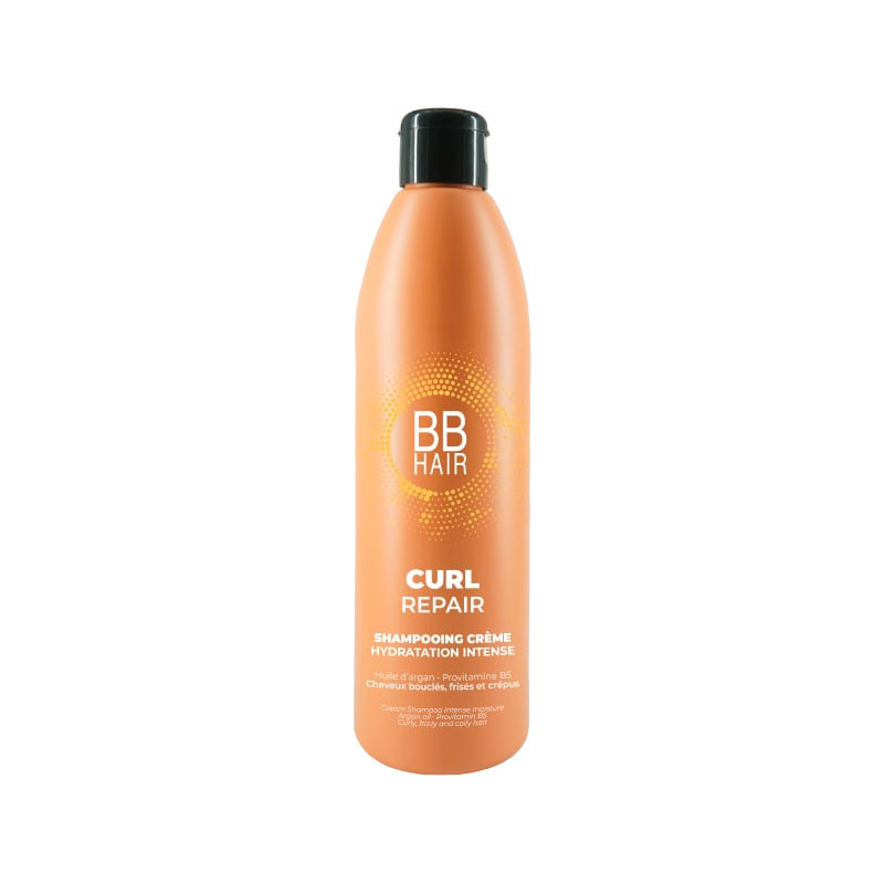 BB Curl Repair Shampooing - GENERIK aide à hydrater et nourrir les cheveux bouclés à crépus sans les alourdir. Il est enrichi en huile d’argan et provitamine B5
