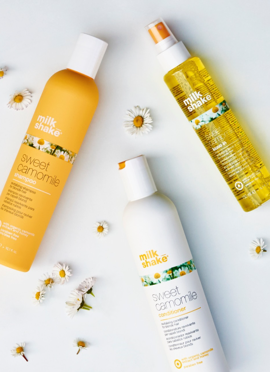 sweet camomille milk shake pour raviver les cheveux blonds
