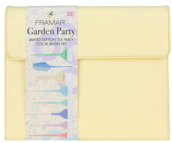 Kit de 8 pinceaux de couleur FRAMAR Garden Party est conçu pour les stylistes modernes