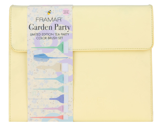 Kit de 8 pinceaux de couleur FRAMAR Garden Party est conçu pour les stylistes modernes