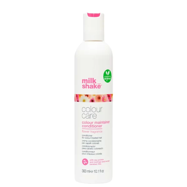 Colour Care Flower Conditioner - MILK_SHAKE un conditioner revitalisante pour cheveux colorés qui convient aux végétaliens et idéale pour maintenir la beauté et la vitalité des cheveux colorés.