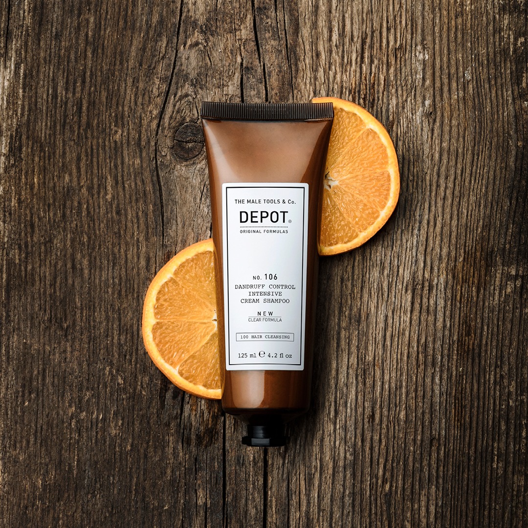 No. 106 No. 106 est un shampooing en crème pour une action intense pour les cuirs chevelus Sensibles aux pellicules. Formulé avec des tensioactifs délicats et sans SLES