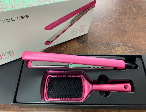 Plaque a lisser CORIOLISS TITANIUM C3 FLOWER