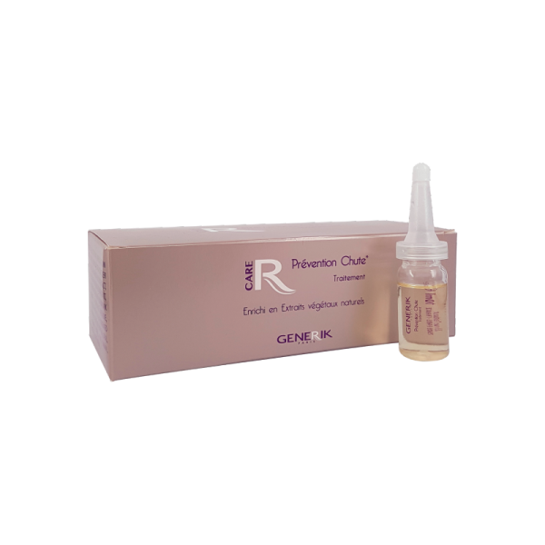 Traitement Prévention Chute - GENERIK Traitement Prévention Chute aide à prevenir l’affaiblissement et la chute des cheveux. C'est un traitement anti-chute composé de 10 ampoules de 10ML